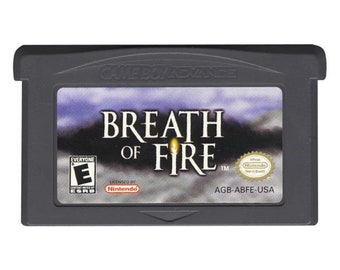 Breath of Fire For Game Boy Advance Cartridge