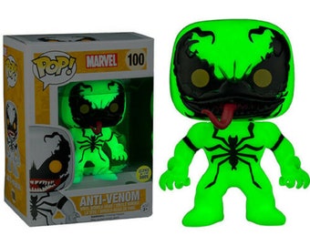 Funko POP Anti-Venom Black and White #100 Action Figure Glows in the dark