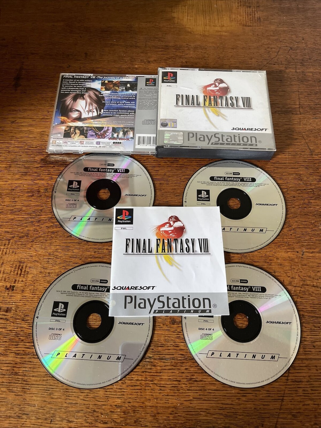 Final Fantasy VIII Game for Ps1 Ps2 Ps3 Platinum Good