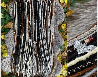 Boho dreadlocks Loc extensions Ginger synthetic dreads Blonde viking dread Double ended single ended dreads Dreadlock extension Brown dreads