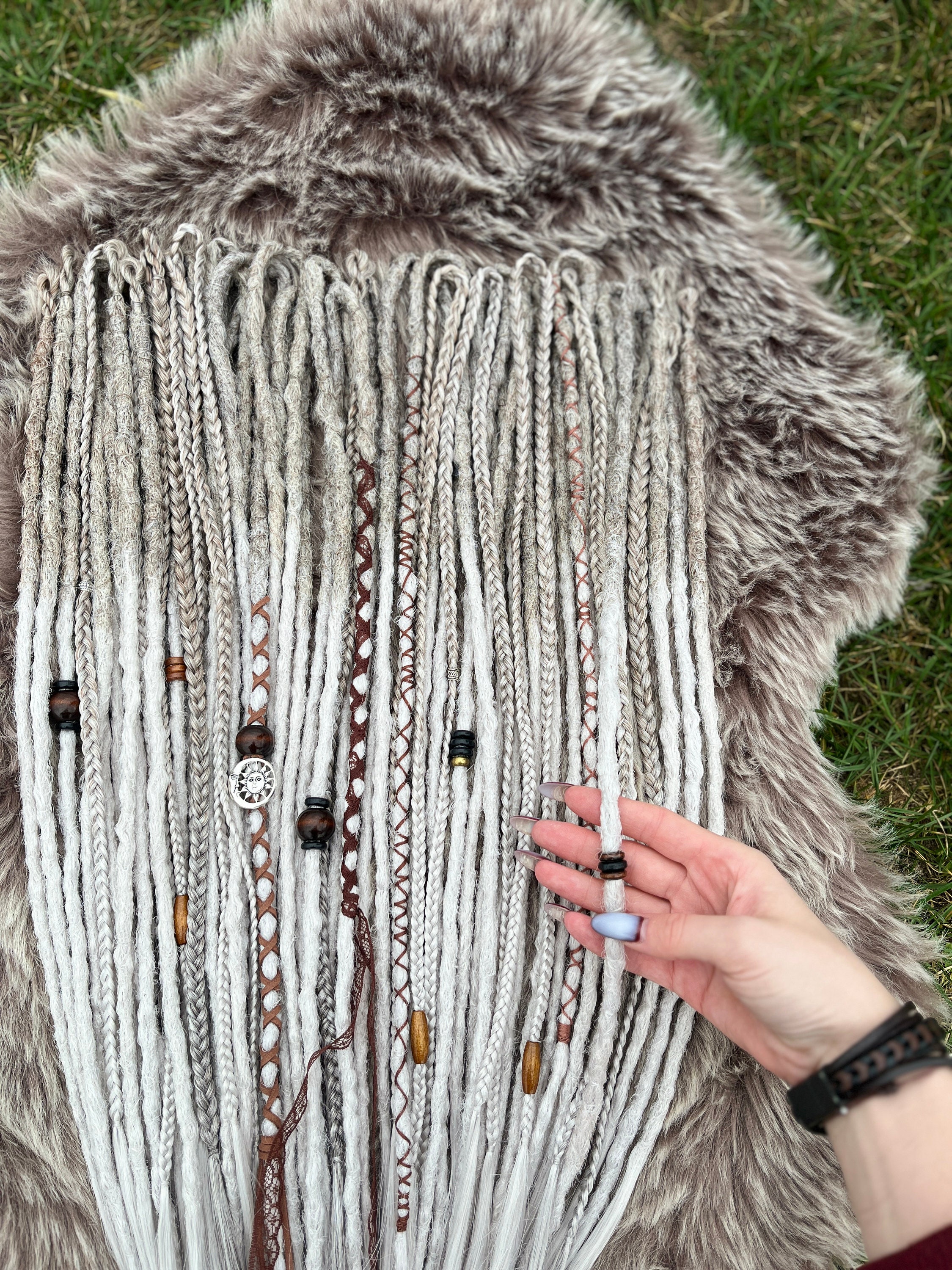 Dreadlock Extension Double Ended Dreadlock Light Ash Dread Viking Dread ...