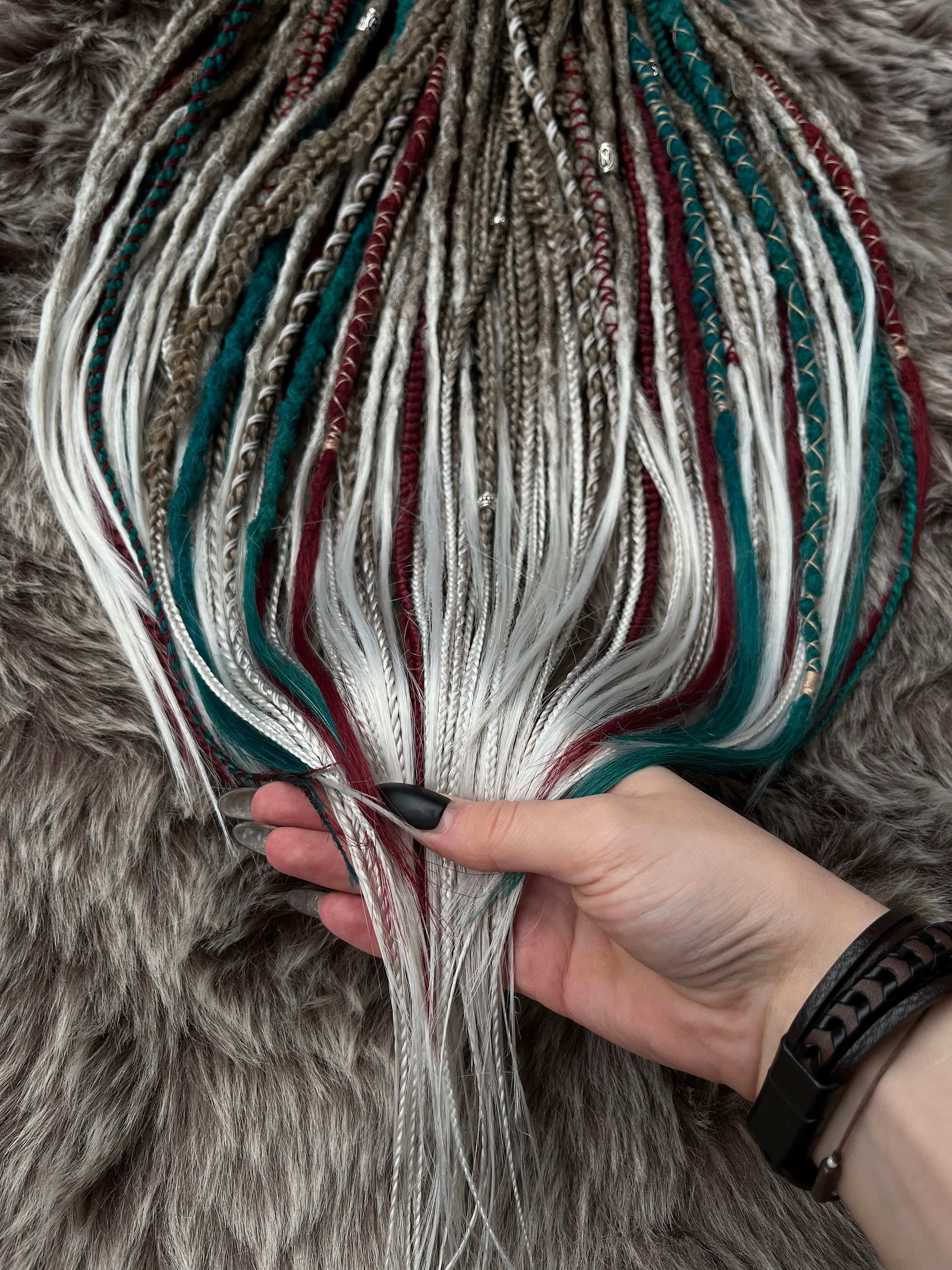 Double Ended Dreadlock Viking Dread Extension Single Ended Dreadlock ...