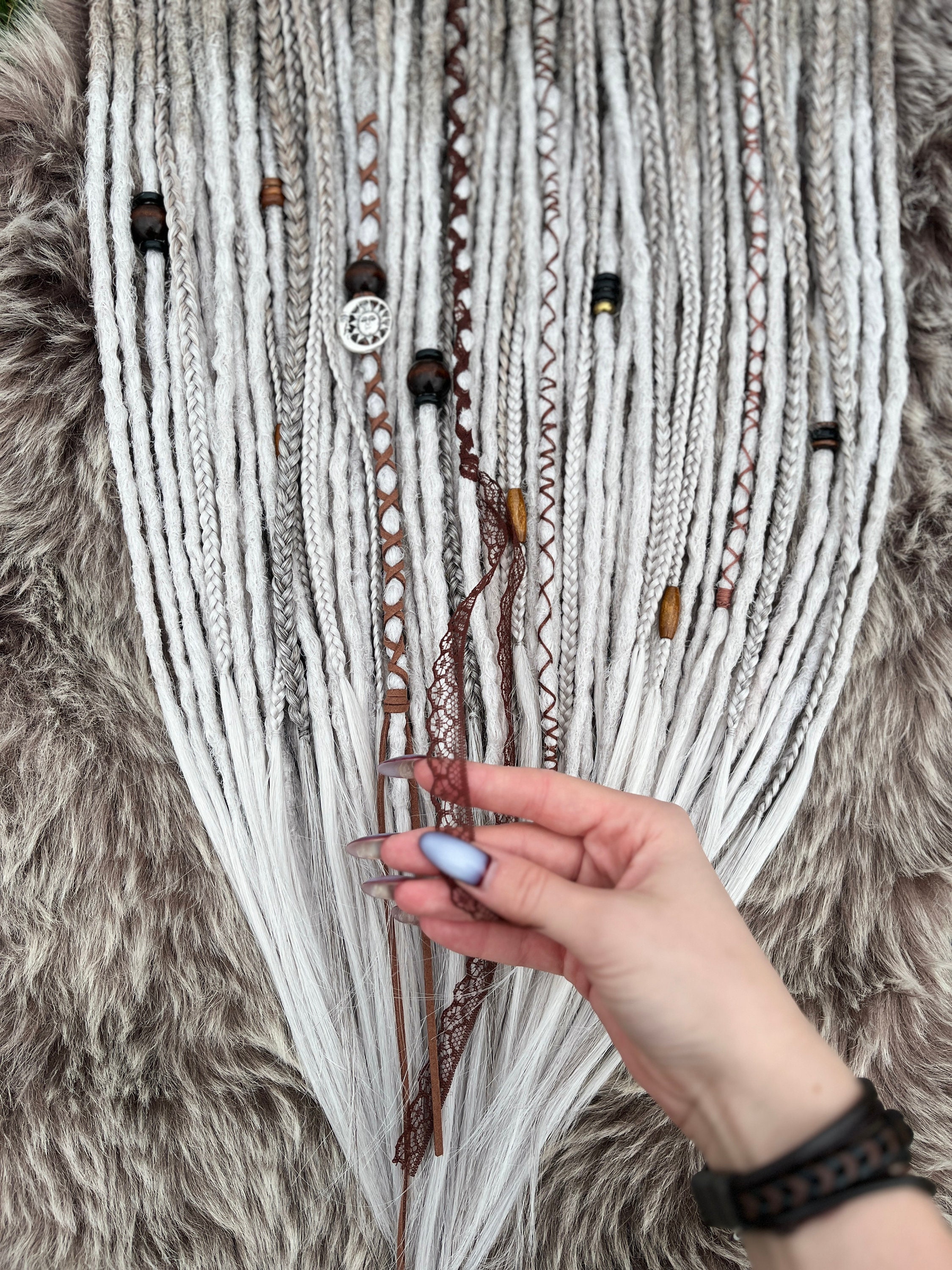 Dreadlock Extension Double Ended Dreadlock Light Ash Dread Viking Dread ...