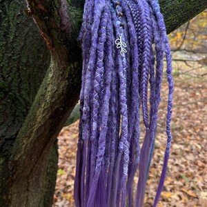 Purple Dreadlock Extensions Synthetic Dreads Double Ended Dreadlock ...