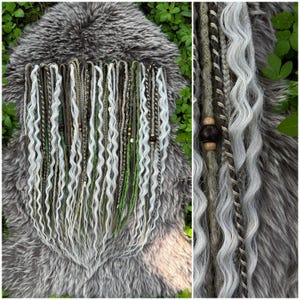 Blonde Curly Synthetic Dreadlocks: Boho Festival Hair Extensions