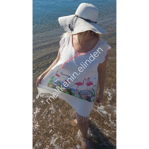 Handmade White Cotton Beach Dress, Traditional Turkish Fabric Oversized.Gift Handmade