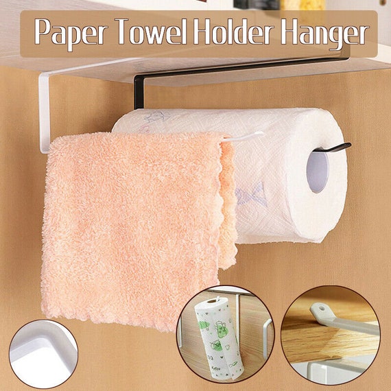 Paper Towel Holder Hanger Rack Kitchen Shelf Organizer Under