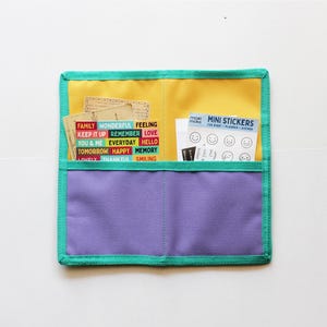 Travelers Notebook Insert Pocket with Zipper | TN Wallet Pouch | Multi-Pocket Journal Organizer | Passport, A6, Standard Size | 03