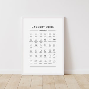 Laundry Room Symbols Prints,Laundry Labels,Laundry Room Sign,Laundry Symbols,Laundry Guide,Laundry Co Print,Printable Wall Art,Laundry Art
