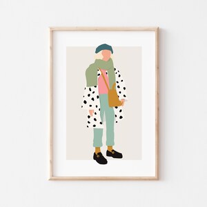druckbare Wandkunst | abstrakte Mode | boho | Frauen