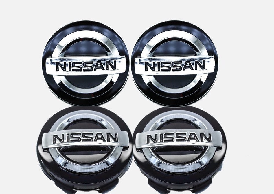 Nissan Alloy Wheel Center Caps Black 54mm 4 X for Xtrail Etsy