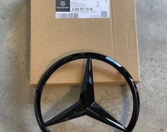 Insigne de calandre Mercedes a b c cla e gla class noir brillant A0008171016