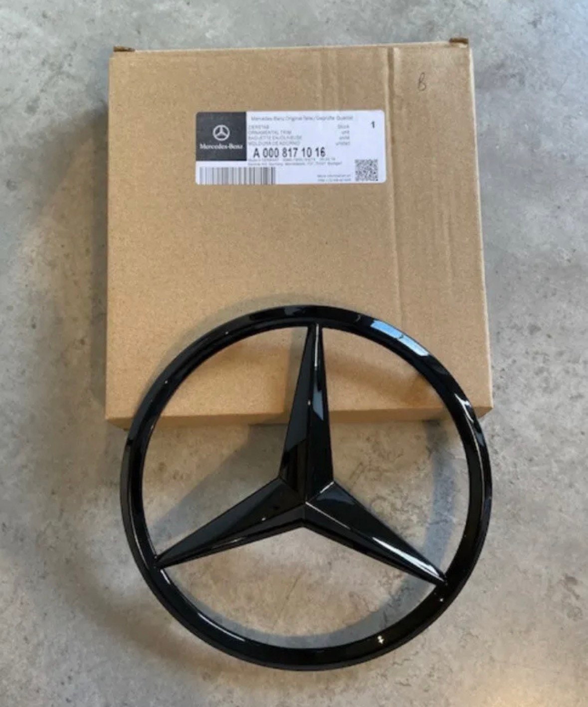Mercedes benz front grill emblem deals