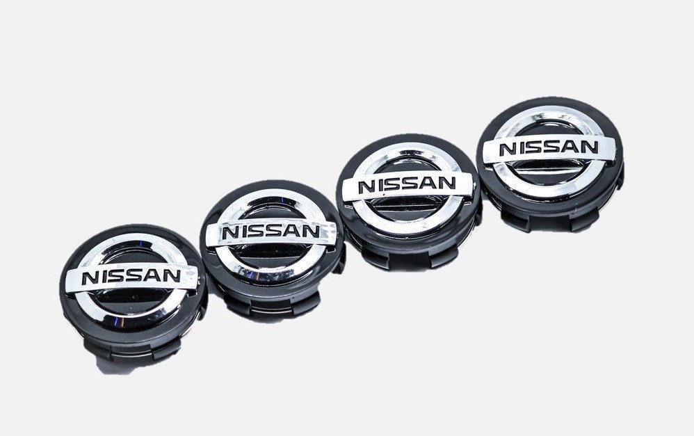 Nissan Alloy Wheel Center Caps Black 54mm 4 X for Xtrail Etsy
