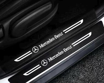 Car Door Sill Plate Protectors Stickers For Mercedes Benz X4