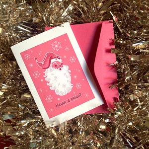 Mini-cartes des Fêtes de Renne | Mini cartes de vœux pour patins à roulettes | Cartes de patinage à roulettes | Noël rétro | Renne | Bas de Noël