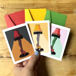 Major Award Urlaub Mini Karten | Quad Rollschuh Grußkarte | Rollschuhlaufen | Weihnachtsgeschichte | Bein-Lampe | Weihnachtsgeschenk