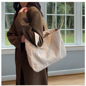 New Striped Casual Tote Bags Large Capacity Canvas Handbags Women