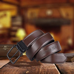 Father&#39;s Day Gifts Custom Text Belts Men&#39;s Belts Personalized Belts Gifts for Husband Gifts for Dad