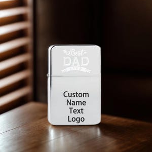 Father's Day Gifts Custom Engraved Lighters Personalized Name Lighters Birthday Gifts for Him Wedding Gifts Anniversary Gifts for Husband