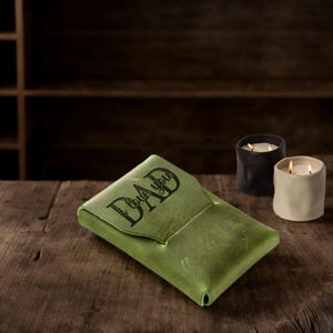 Mini porte-cartes avec texte/logo personnalisé Porte-cartes personnalisé avec photo Porte-cartes en cuir personnalisé Cadeaux d'anniversaire Cadeaux pour papa, mari