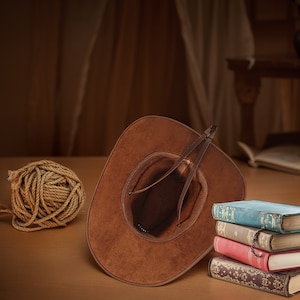 Father&#39;s Day Gifts Custom Text Cowboy Hats Men&#39;s Leather Hats Vintage Cowboy Hats Handmade Engraved Hats Personalized Gifts Gifts for Father