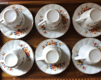 Miniature dinette service à thé café porcelaine movitex vaisselle collection mini objet vitrine - Collection