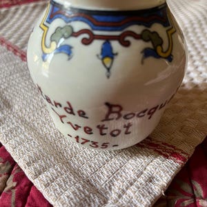 Kamionkowy garnek na musztardę, Bocquet Yvetot, Digoin