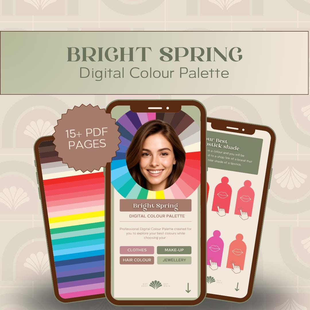 NEW Improved Bright Spring Color Palette: Digital Swatch Guide 16 ...