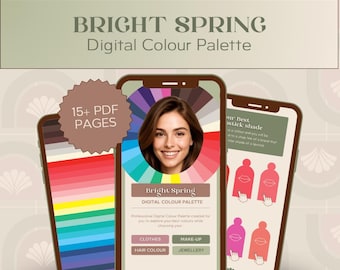NEW Improved Bright Spring Color Palette: Digital Swatch Guide 16 season (PDF)