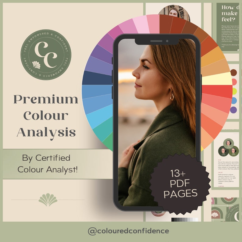 Professional Colour Analysis by Certified Colour Analyst, Virtual Personalised Seasonal Colour Analysis 16 season system image 1