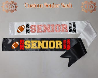 Gepersonaliseerde seniorenavond 2025 sjerpen | Afstudeersjerp | Sportsjerp | Op maat gemaakte volleybalgordel | College sjerp | Homecoming-sjerp | Cadeaus