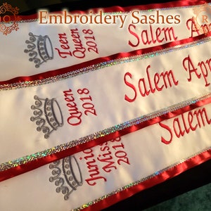 Customized Embroidery Lace Sash Custom Lace Sash Lace Sash Customize Sash Bridesmaid Sash Custom Bridal Lace Sash Custom Border Lace Sash