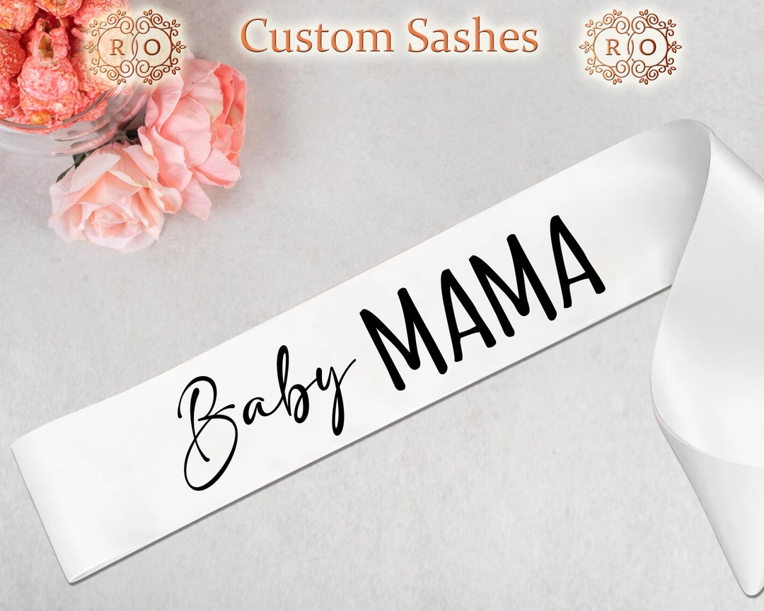 Banda "Mum To Be" De Satén Bordada - Para Embarazadas, Talla única, Accesorio Para Fiestas O Sesiones De Fotos