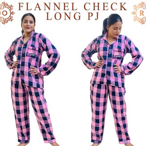 Custom Xmas Flannel Pajamas for Whole Family, Matching Xmas Plaid Pjs, Family Christmas Eve Pajama, Family Plaid Pjs for Xmas Eve, Xmas Gift