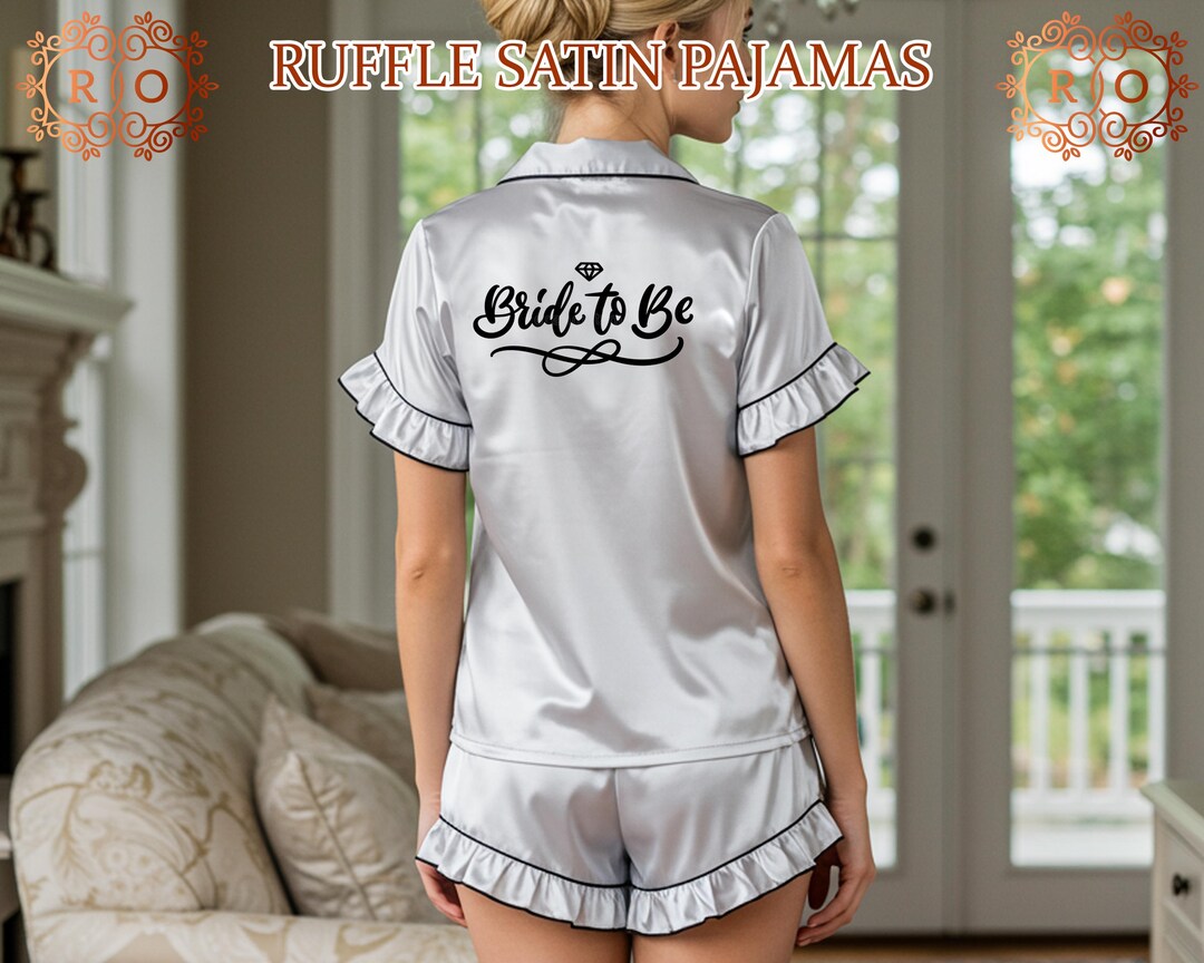 Bridal Satin Relaxed Pyjama Set main image 0