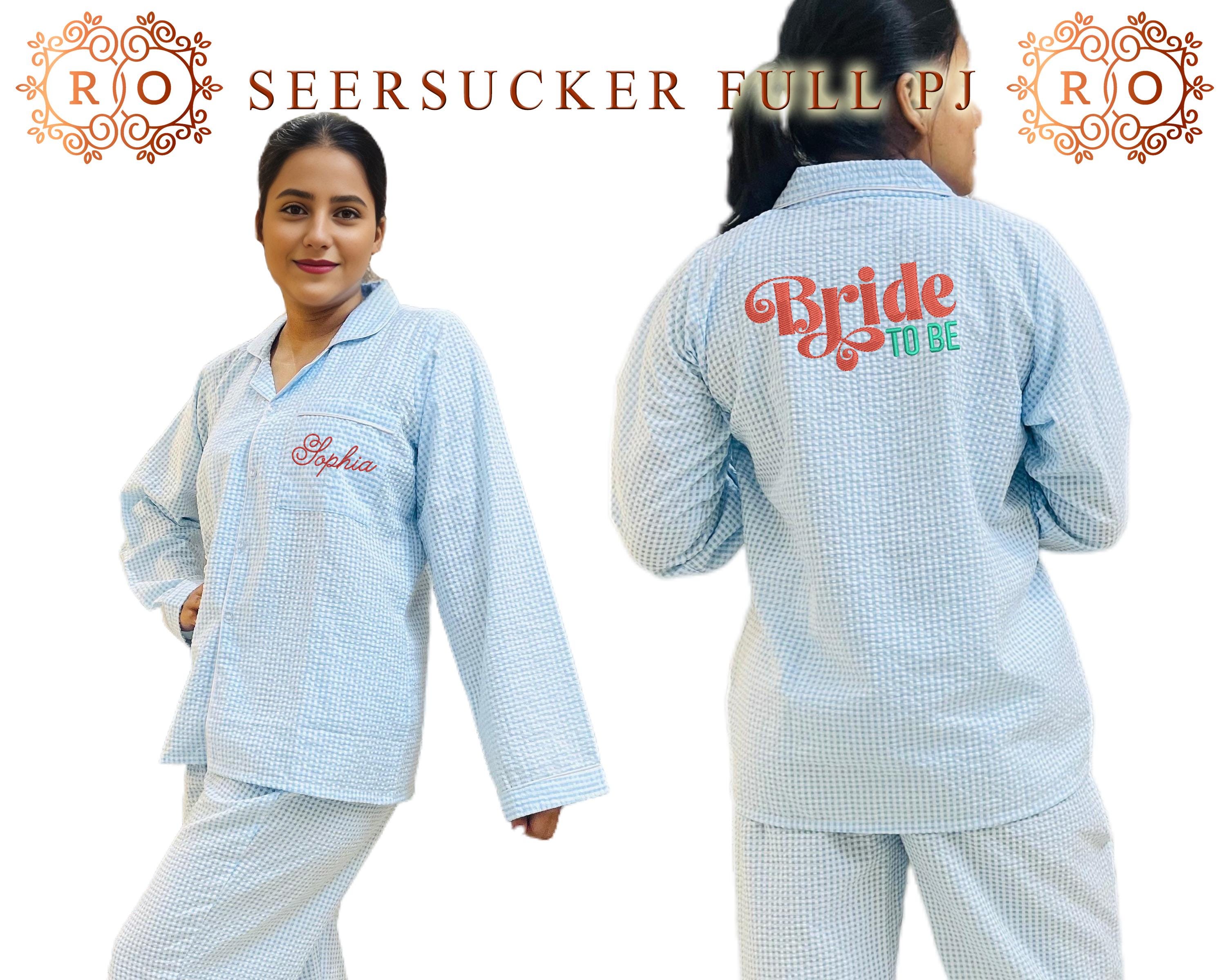 Seersucker sleepwear new arrivals