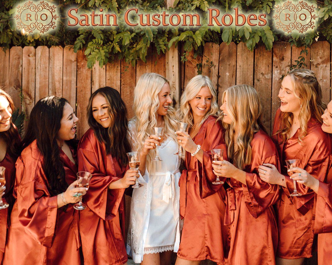 Bridesmaids Custom Robes, Bridal Shower Robes, Wedding Party Robe