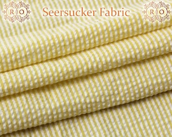 Seersucker Fabric By The Yard Half Yard Many Colors Designer Seersucker Striped Seersucker