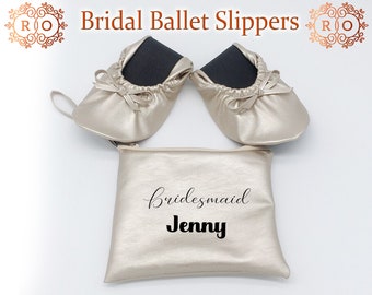 Wedding foldable flats, Custom Text Bridal Ballet Shoes, Bridesmaid Flat,wedding ballet flat,Wedding Flats, ballerina slippers, wedding flat