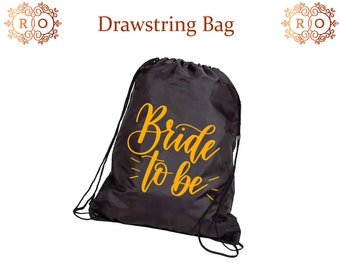 Customized Drawstring Custom Gym Drawstring Bag Personalized Name Drawstring Bag Bridal party Drawstring bag Gift For Her Wedding Gift