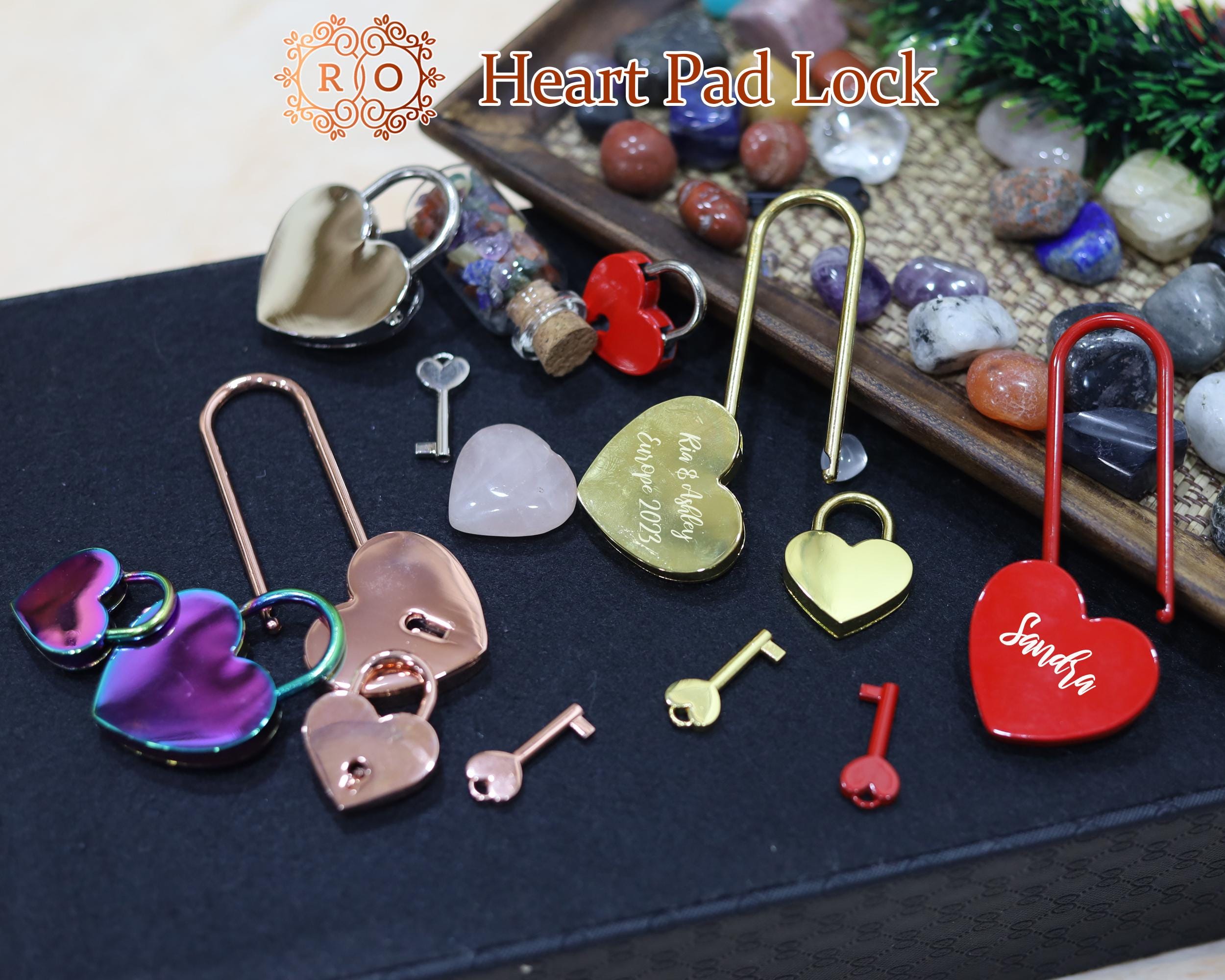 Heart Shape Padlock, Personalized Engraved Padlock, Love Lock, Engraved ...