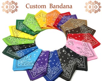 Your Text Bandana, Personalized Bandana for Team Groom, Bag Bandana, Bachelorette Bandana's, Custom Printed Bandanas, Biker Gifts for Men