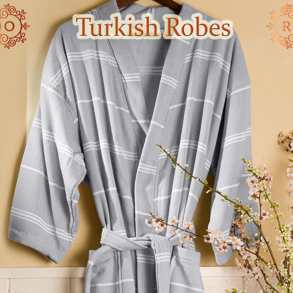 Personalized Turkish Towel Robes Custom Turkish Bathrobes Bridesmaid Robe Beach Robes Kimono Robe Bridal Shower Gift Bachelorette Party