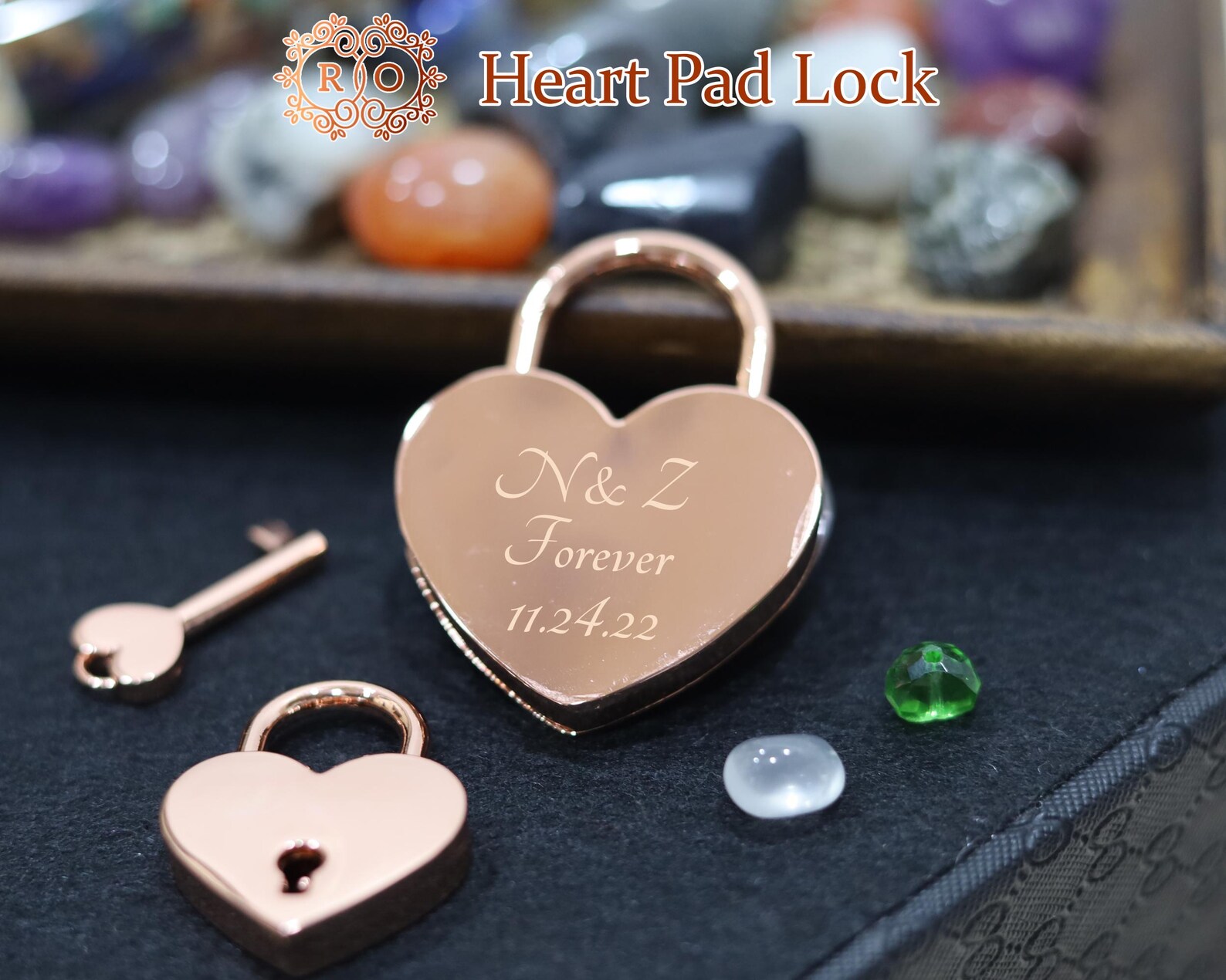 Heart Shape Padlock, Personalized Engraved Padlock, Love Lock, Engraved ...