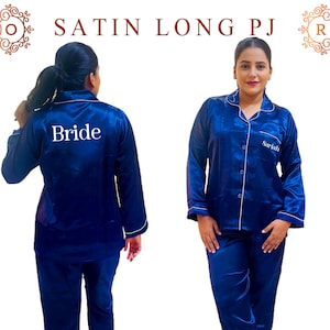 Bridal Party Pajamas - Luxury Pajama Sets - Bridesmaid Gift - Custom Bridesmaid Pajamas - Party PJ Sets- Pajamas with Pants - Christmas Gift
