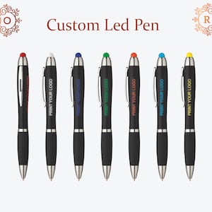  32 Pieces Lighted Tip Pen LED Light Pen Flashlight Writing  Ballpoint Pen Bulk Glow in The Dark Pen Colorful Light up Pens for Night  Writing, Back to School Gifts, White