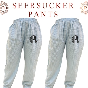 Seersucker lounge pants hotsell