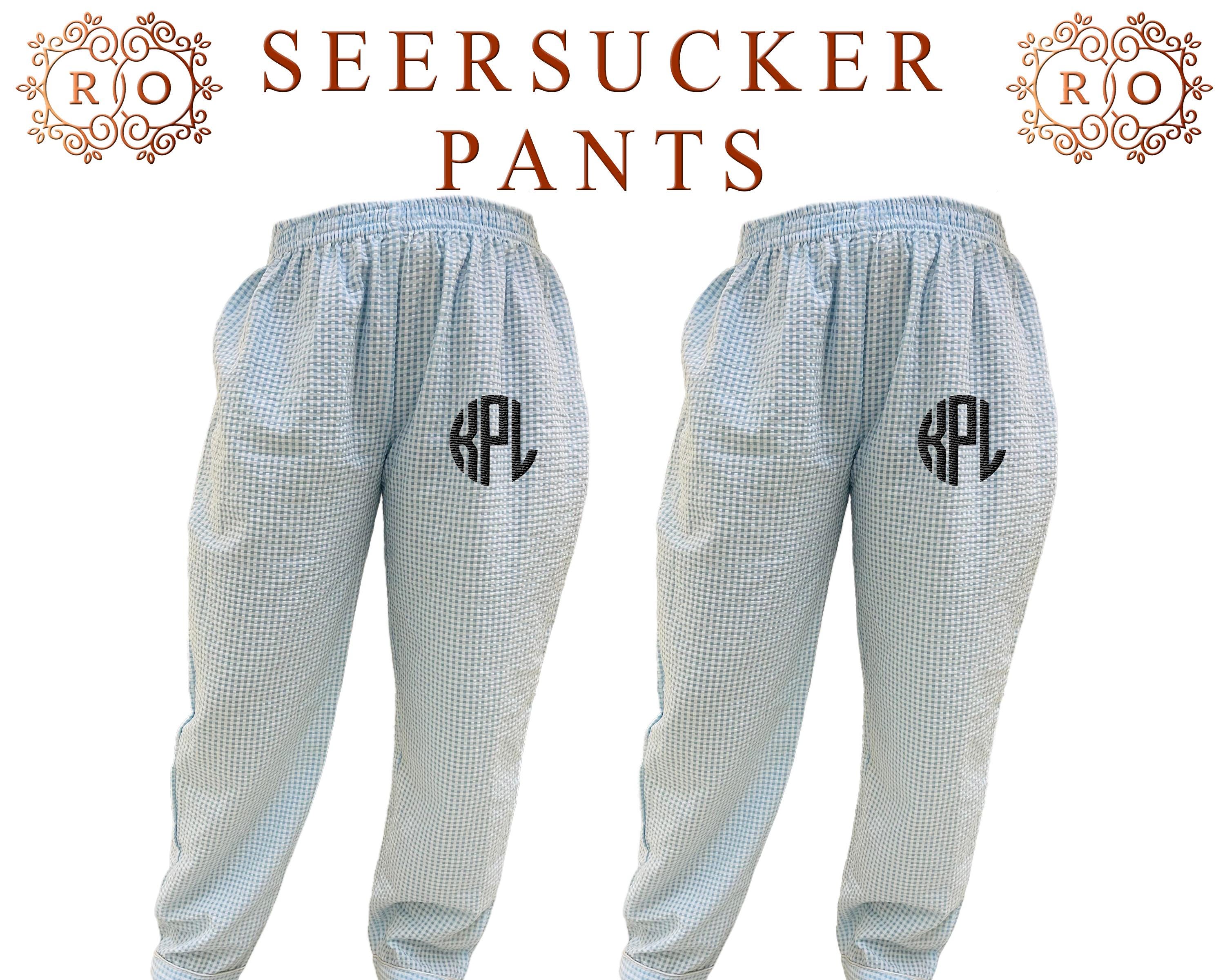 Mens seersucker pajama pants sale