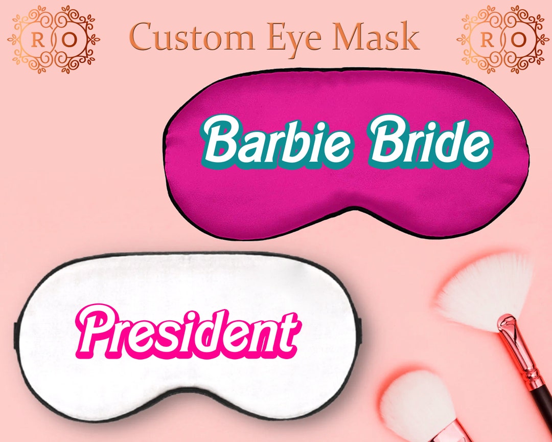 Custom Barbie Sleep Mask President Barbie Sleep Eye Mask Etsy